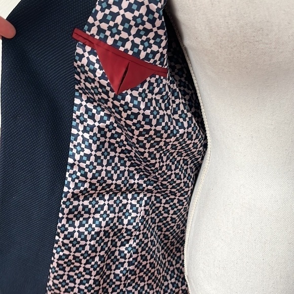 Ted Baker London Men’s Two Button Blazer Size 34 Navy Blue - Picture 6 of 11